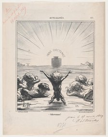 Adoremus!, 1869. Creator: Honore Daumier.