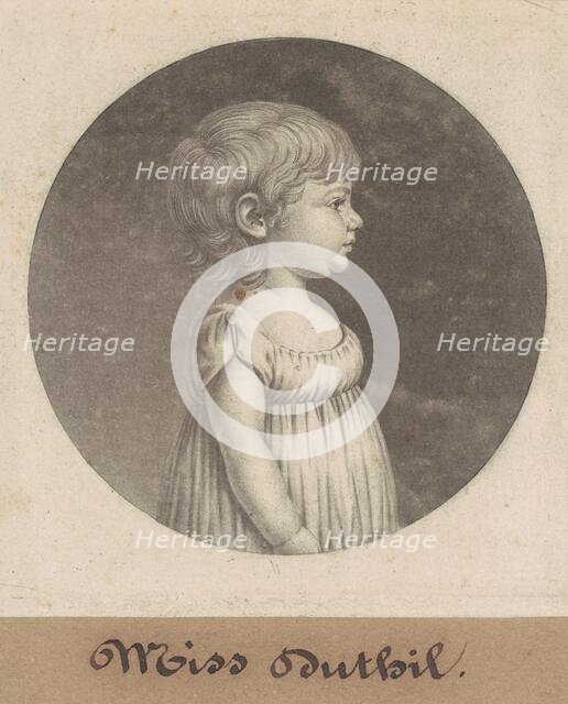 Miss Dutilh, 1801. Creator: Charles Balthazar Julien Févret de Saint-Mémin.