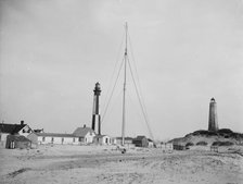 Cape Henry light houses (old & new ), Va., c1905. Creator: Unknown.