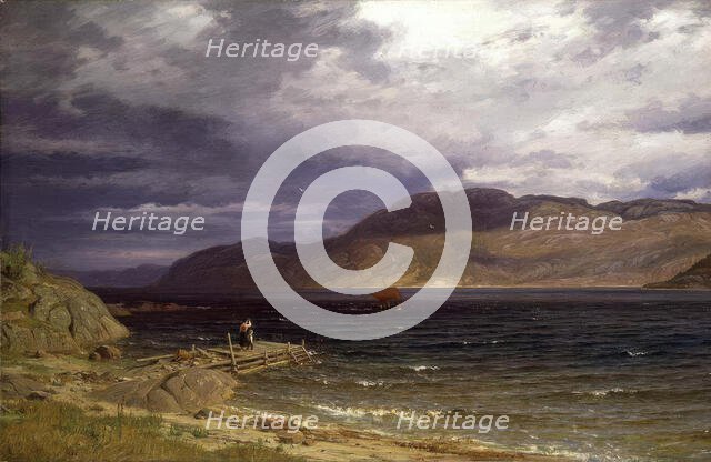 From Ænes in the Hardangerfjord, 1886. Creator: Amaldus Nielsen.