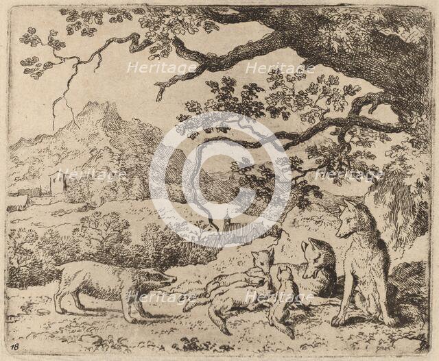 The Badger Sent as Messenger, probably c. 1645/1656. Creator: Allart van Everdingen.