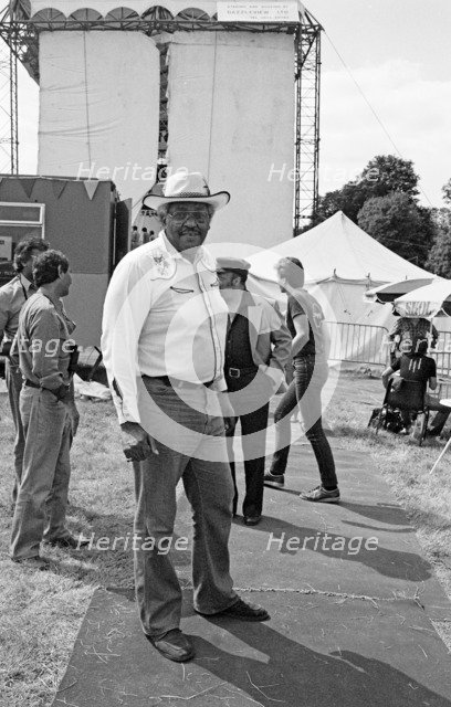 Leroy Vinnegar, Capital Jazz Festival, Knebworth, July 1982. Artist: Brian O'Connor.