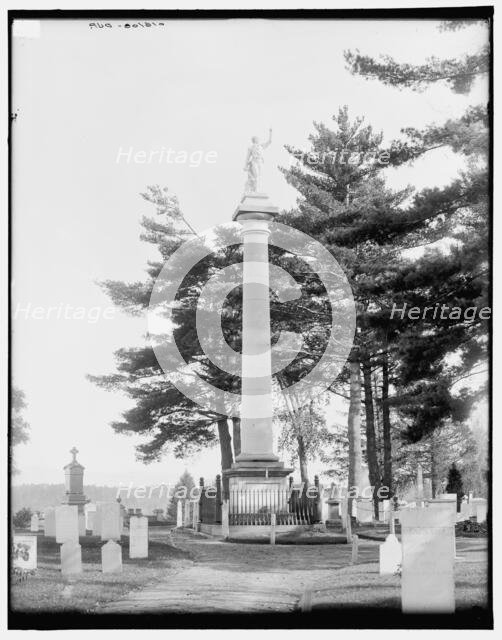 Ethan Allen Monument, Burlington, Vt., between 1900 and 1906. Creator: Unknown.