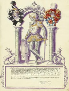 Friedrich IV Hohenzollern; Chronicle of the Hohenzollern Family, about 1572. Creator: Jorg Ziegler.