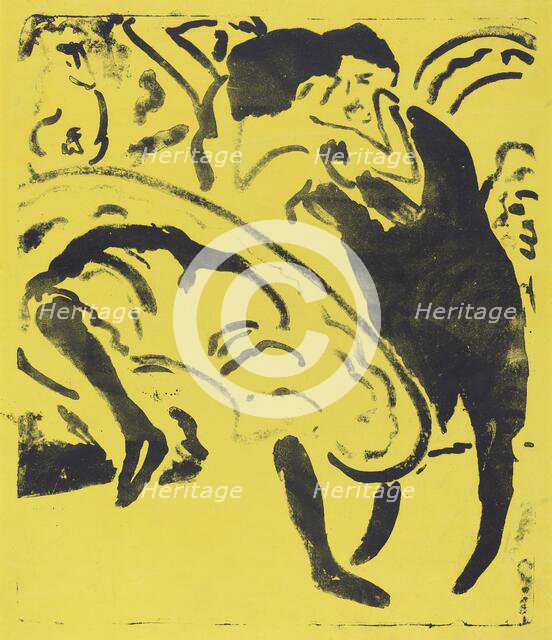 Dancing Couple, 1909. Creator: Ernst Kirchner.