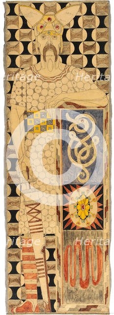 Frieze Design for the St. Louis 1904 World's Fair, 1904. Creator: Engelhart, Josef (1864-1941).