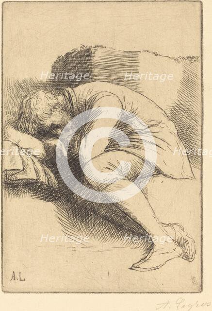 Sleeper (Un dormeur). Creator: Alphonse Legros.