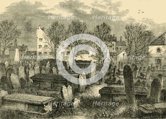 'Bunhill Fields Burial-Ground', c1872. Creator: Unknown.