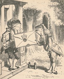 'The Frog Footman delivers the invitation', 1889. Artist: John Tenniel.