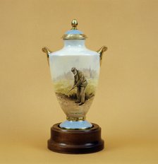 Ainsley Ceramic Trophy, c1895. Artist: J Shaw