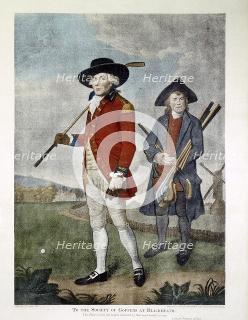 To the Society of Goffers at Blackheath, print, c19th century. Artist: Unknown