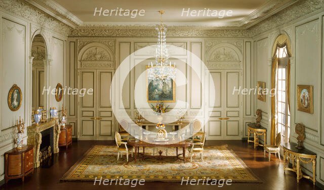 E-23: French Dining Room of the Periods of Louis XV and Louis XIV, United States, c. 1937. Creator: Narcissa Niblack Thorne.