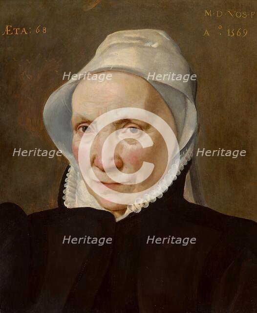 Portrait of an Old Woman, 1569. Creator: Martin de Vos.