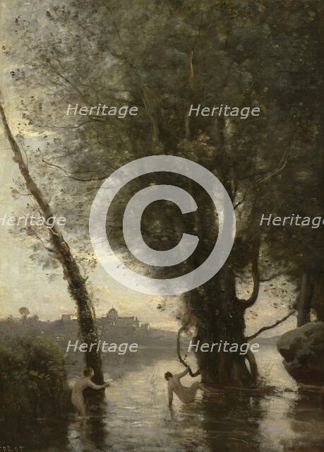 Bathers Of The Borromean Isles, c1865-70. Creator: Jean-Baptiste-Camille Corot.