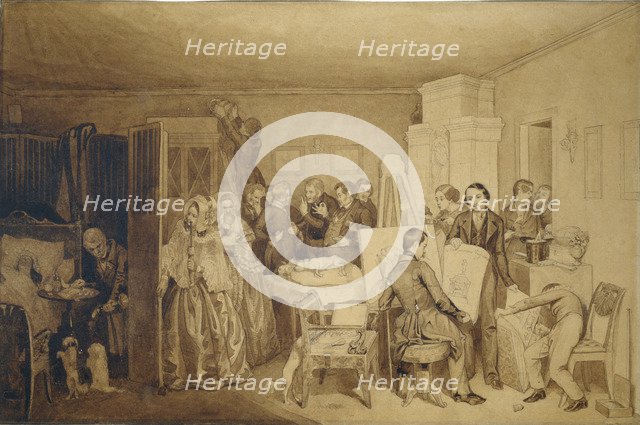 The Consequences of Fidelka's Death, 1844. Artist: Fedotov, Pavel Andreyevich (1815-1852)