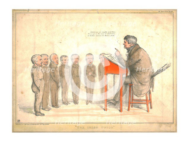 'The Irish Tutor', 1836. Creator: John Doyle.