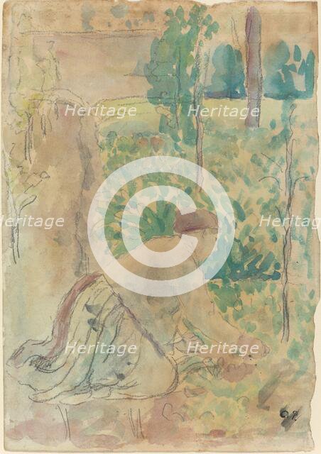 Woman Working in a Garden, . Creator: Camille Pissarro.