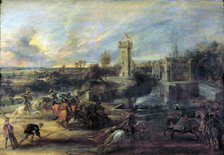 'Tournament in front of Castle Steen', 1635-1637.  Artist: Peter Paul Rubens