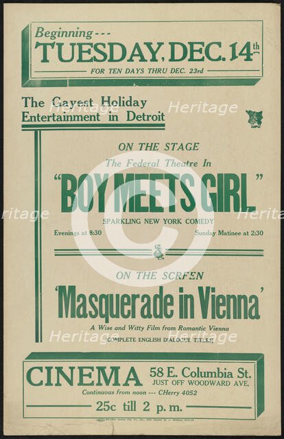 Boy Meets Girl, Detroit, [193-]. Creator: Unknown.