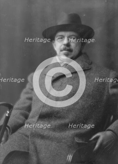 Cortissoz, Royal, Mr., portrait photograph, 1916 Apr. 10. Creator: Arnold Genthe.