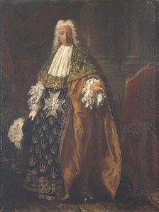 Portrait de Paul-Hippolyte de Beauvillier, duc de Saint-Aignan (1684-1776), en tenue de...c1737-1749 Creator: Pierre Subleyras.