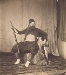 Self-Portrait in Zouave Uniform, 1855. Creator: Roger Fenton.