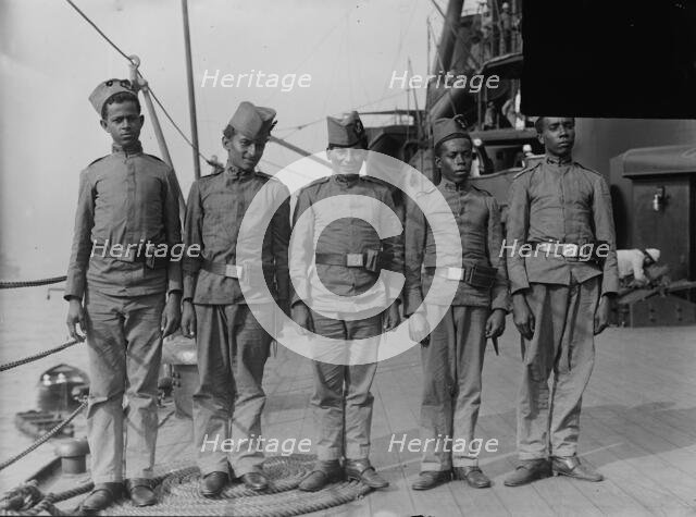 Sailors on "MINAS GERAES", between c1910 and c1915. Creator: Bain News Service.