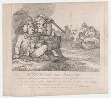Scottifying the Palate (Picturesque Beauties of Boswell, Part the First), May 30, ..., May 30, 1786. Creator: Thomas Rowlandson.
