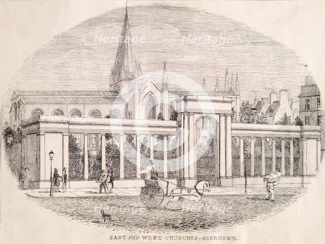 East and  West Churches, Aberdeen, c1860s. Creator: Unknown.