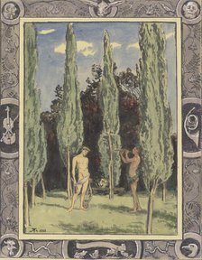 Apollo and Marsyas, 1888. Creator: Hans Thoma.