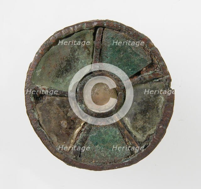 Disk Brooch, Frankish, 6th century. Creator: Unknown.