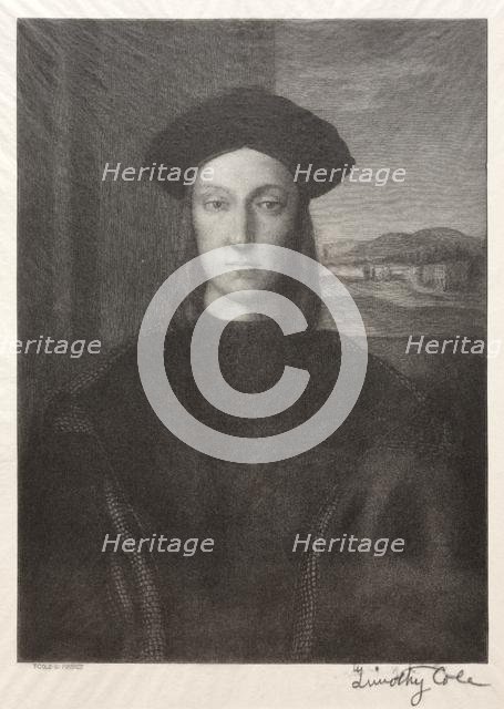 Old Italian Masters: Guidobaldo di Montefeltro, Duke of Urbino, 1888-1892. Creator: Timothy Cole (American, 1852-1931).
