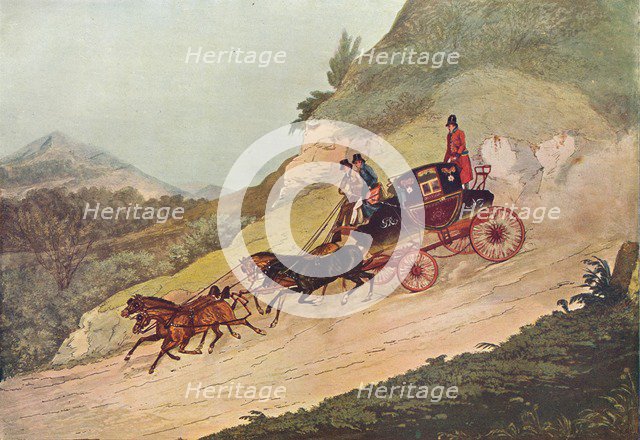 Royal Mail Coach, 19th century, (1907). Artist: Robert Havell