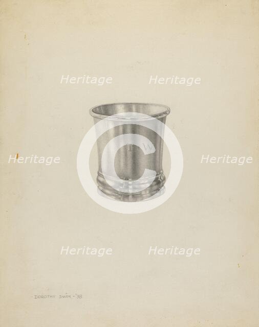 Silver Beaker, 1938. Creator: Dorothy Dwin.