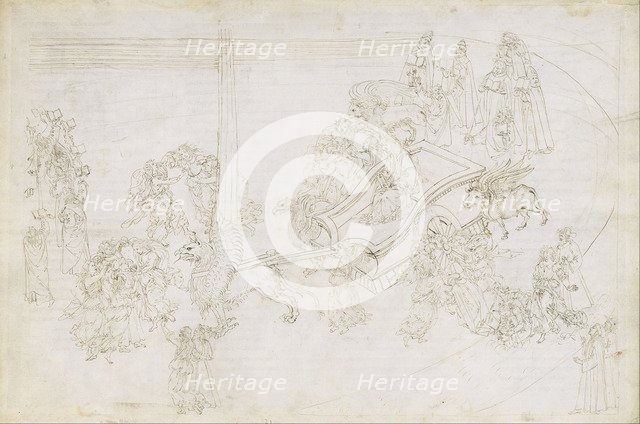 Illustration to the Divine Comedy by Dante Alighieri (Purgatorio 31), 1480-1490. Artist: Botticelli, Sandro (1445-1510)