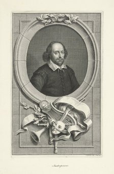 Portrait of William Shakespeare (1564-1616), 1743.