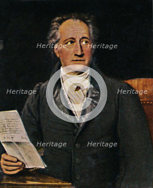 'Johann Wolfgang von Goethe 1749-1832. - Gemälde von J.K. Stieler', 1934. Creator: Unknown.