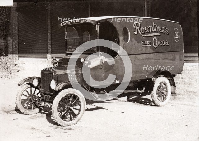 Delivery van, York, Yorkshire, 1920. Artist: Unknown