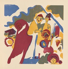 All Saints' Day (Allerheiligen). From Klänge (Sounds) , 1913. Creator: Kandinsky, Wassily Vasilyevich (1866-1944).