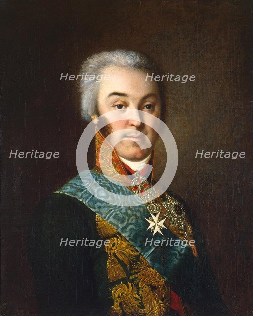 Portrait of Count Nikolai Petrovich Sheremetev (1751-1809), 1800s. Artist: Argunov, Nikolai Ivanovich (1771-after 1829)
