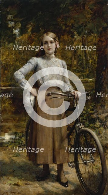 Bicyclette au Vésinet, 1903. Creator: Leon Francois Comerre.