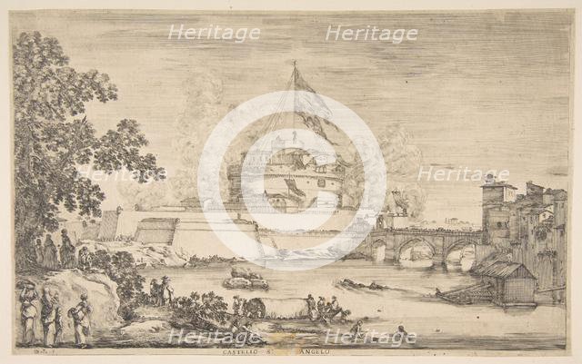 Castel Sant' Angelo, ca. 1634. Creator: Stefano della Bella.