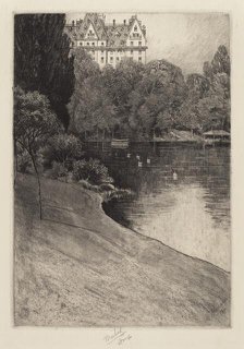 Bit of Central Park, probably 1918. Creator: Charles Frederick William Mielatz.