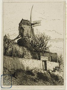 Little Mill at Montmartre, 1842. Creator: Charles Emile Jacque.