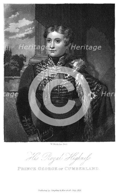 'Prince George of Cumberland', 1831. Artist: W Nicholas