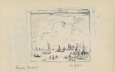 Painting of Van Goyen at Dunkirk's Museum, 1929. Creator: Richard Baseleer.