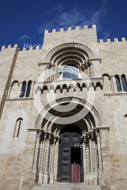 West facade of the Old Cathedral of Coimbra, Portugal, 2009. Artist: Samuel Magal