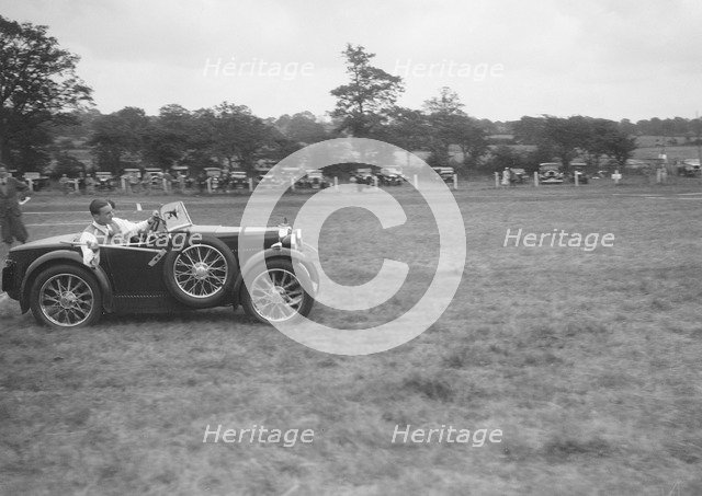 MG M type taking part in the Bugatti Owners Club gymkhana, 5 July 1931. Artist: Bill Brunell.