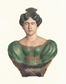 Female Figurehead Bust, c. 1938. Creator: Elizabeth Moutal.