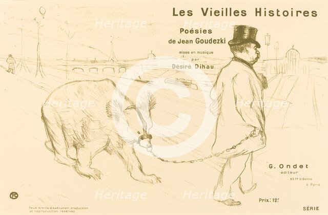 Les Vielles Histoires (cover/frontispiece), 1893. Creator: Henri de Toulouse-Lautrec.